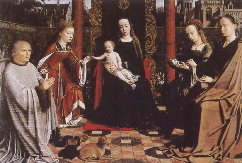 Gerard David The Virgin and Child with Saints and Donor Germany oil painting art